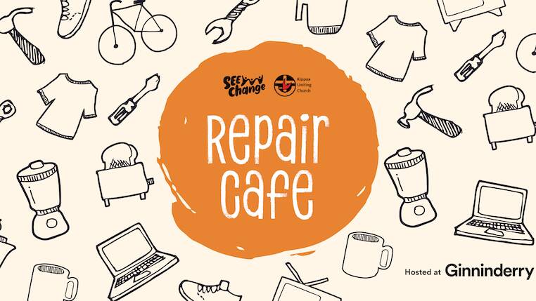 The Repair Cafe is open at Ginninderry on Sunday
