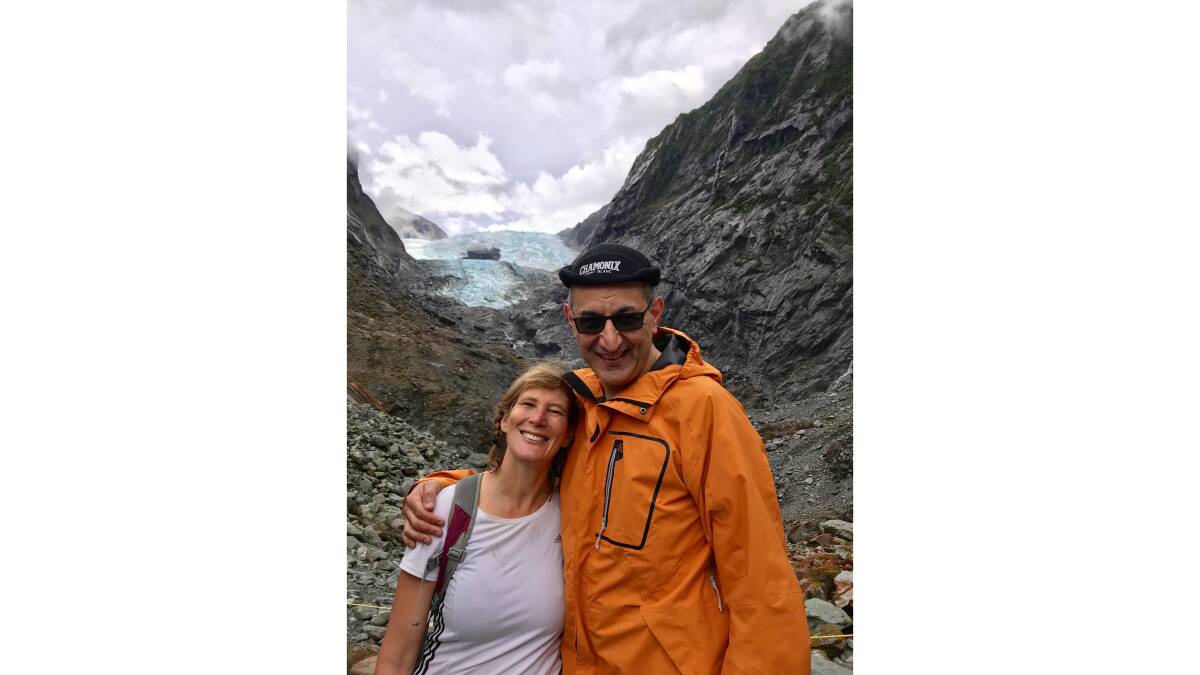 The couple on a previous trek in New Zealand. Picture: Supplied