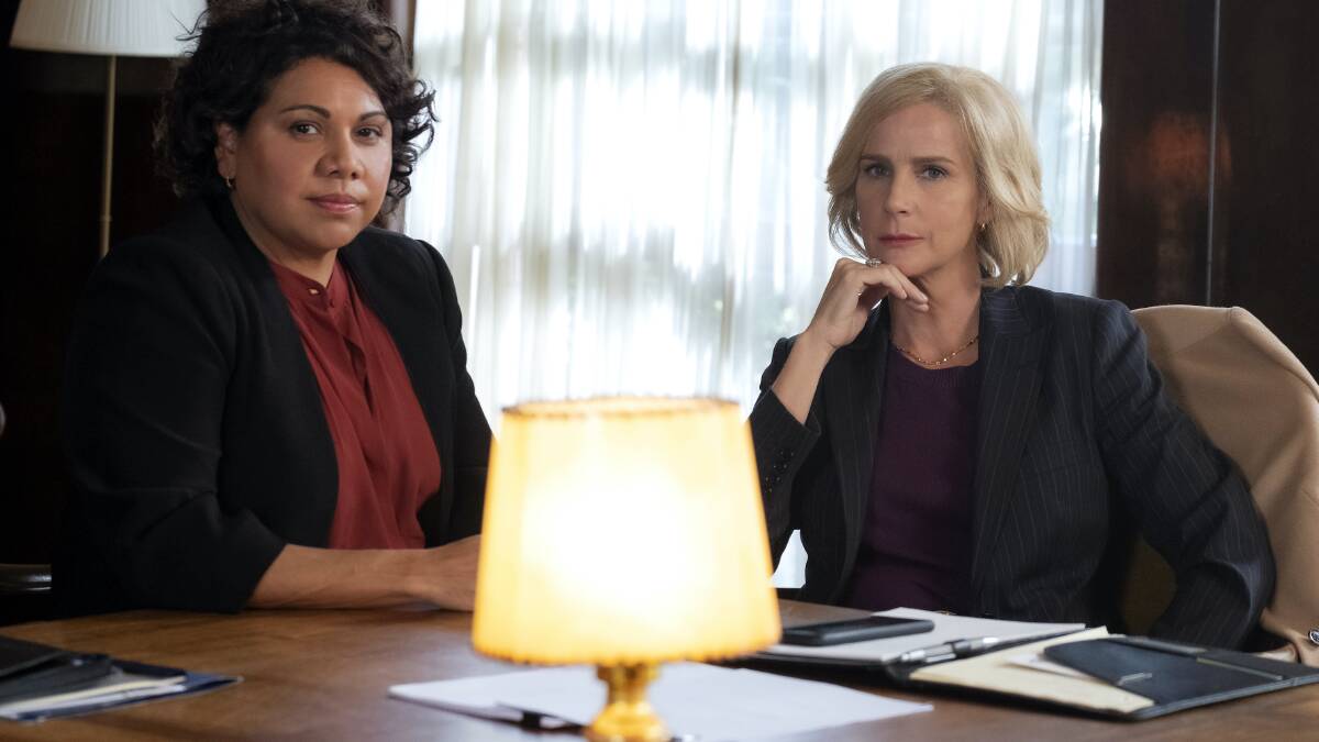 Deborah Mailman and Rachel Griffiths in Total Control. Picture: Supplied