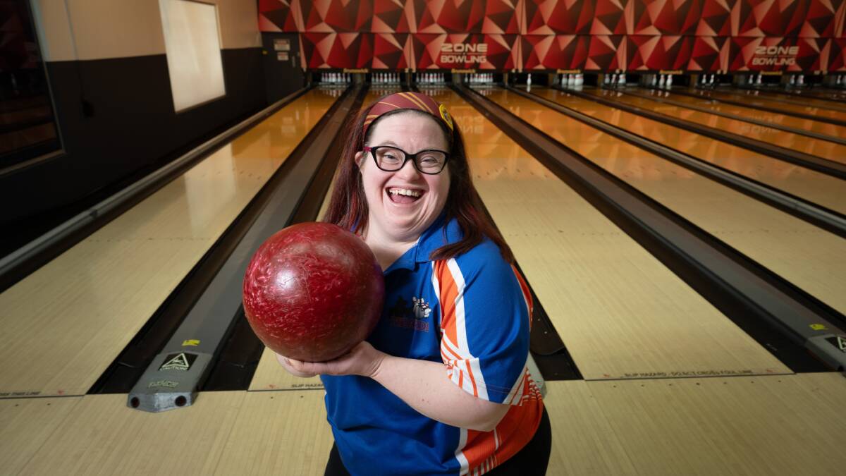 Haylee will represent the ACT in ten-pin bowling nationals in Canberra in June. Picture by Elesa Kurtz