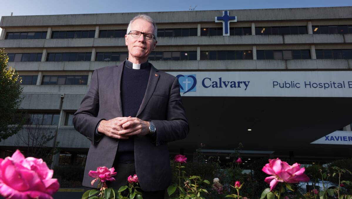 Father Tony Percy is leading the Save Calvary campaign. Picture by Sitthixay Ditthavong