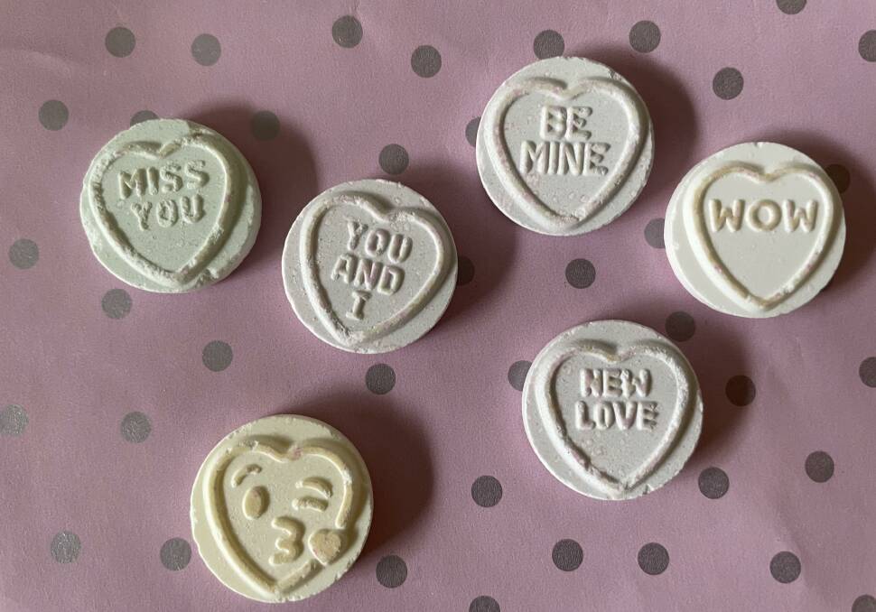 Lollys R Us is also stocking nostalgic fave candy Love Hearts. Picture: Megan Doherty