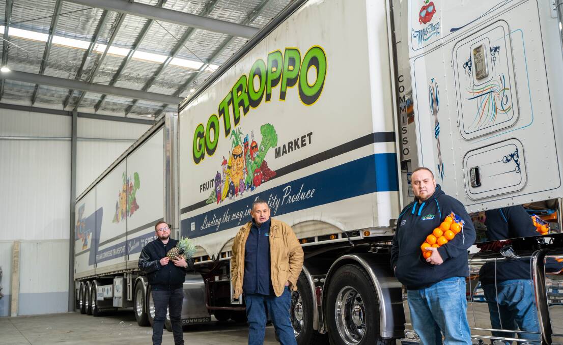 Frank's sons Joel and Marcus will continue to run the Go Troppo fruit and veg wholesale business, delivering fresh produce to clubs, supermarkets and restaurants throughout Canberra. Picture supplied 