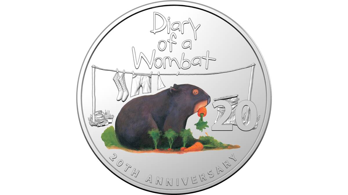 'The funniest thing I'd ever read': The joy Diary of a Wombat celebrated on a coin