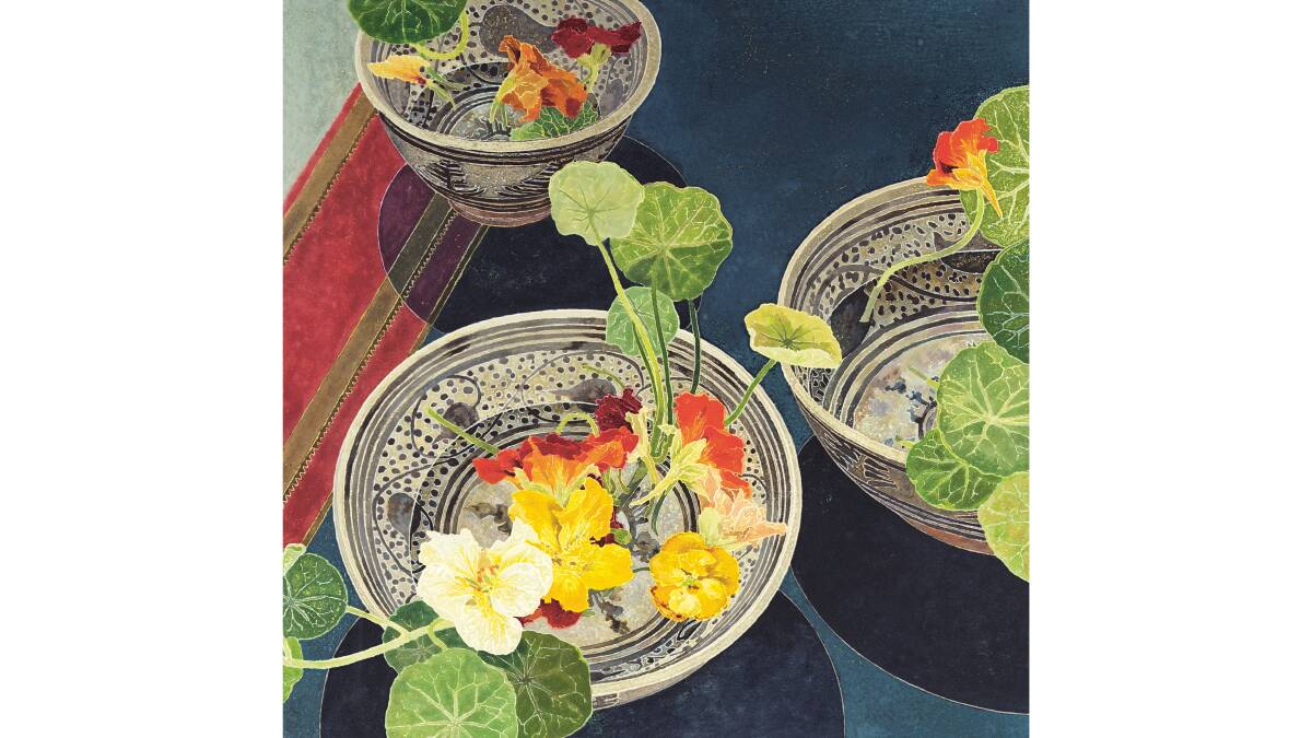 Cressida Campbell, Nasturtiums, 2002, Art Gallery of New South Wales, Gift of Margaret Olley 2006, image courtesy the Art Gallery of New South Wales