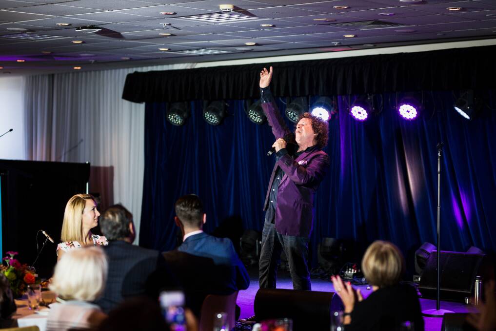 Leo Sayer works his magic on Can Give Day at a concert at the National Museum. Picture: Ben Calvert