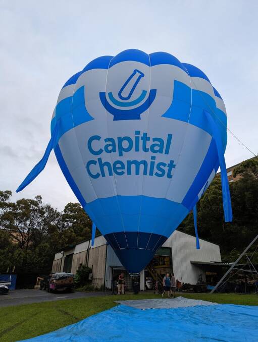 Spot the difference - the new balloon. Pictures: Supplied