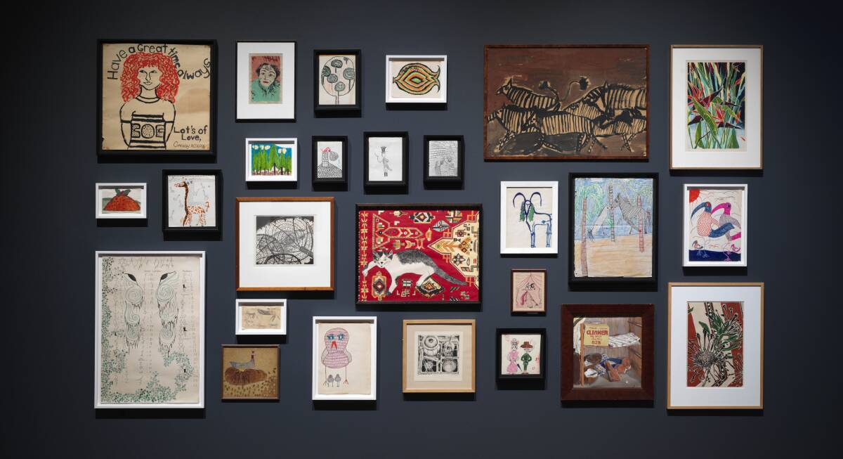 Examples of Cressida Campbell's work as a child are included in the exhibition. Picture supplied