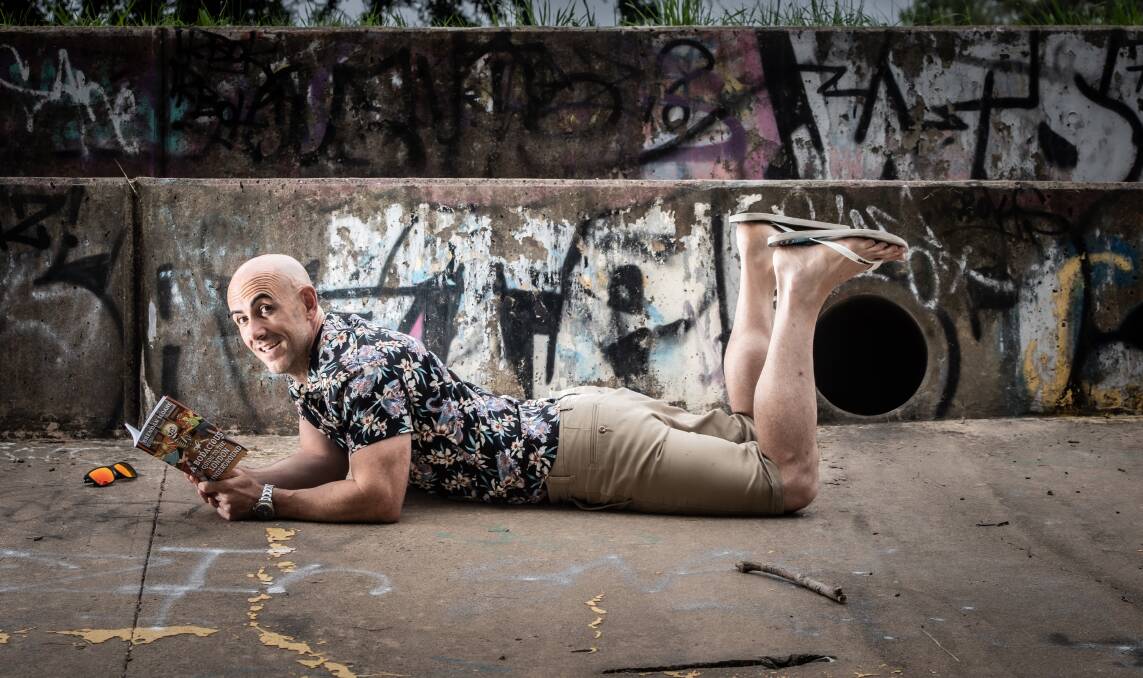 Brendan Sloane gets down and dirty with his book A Bodacious Guide to the London Underground. Picture: Karleen Minney