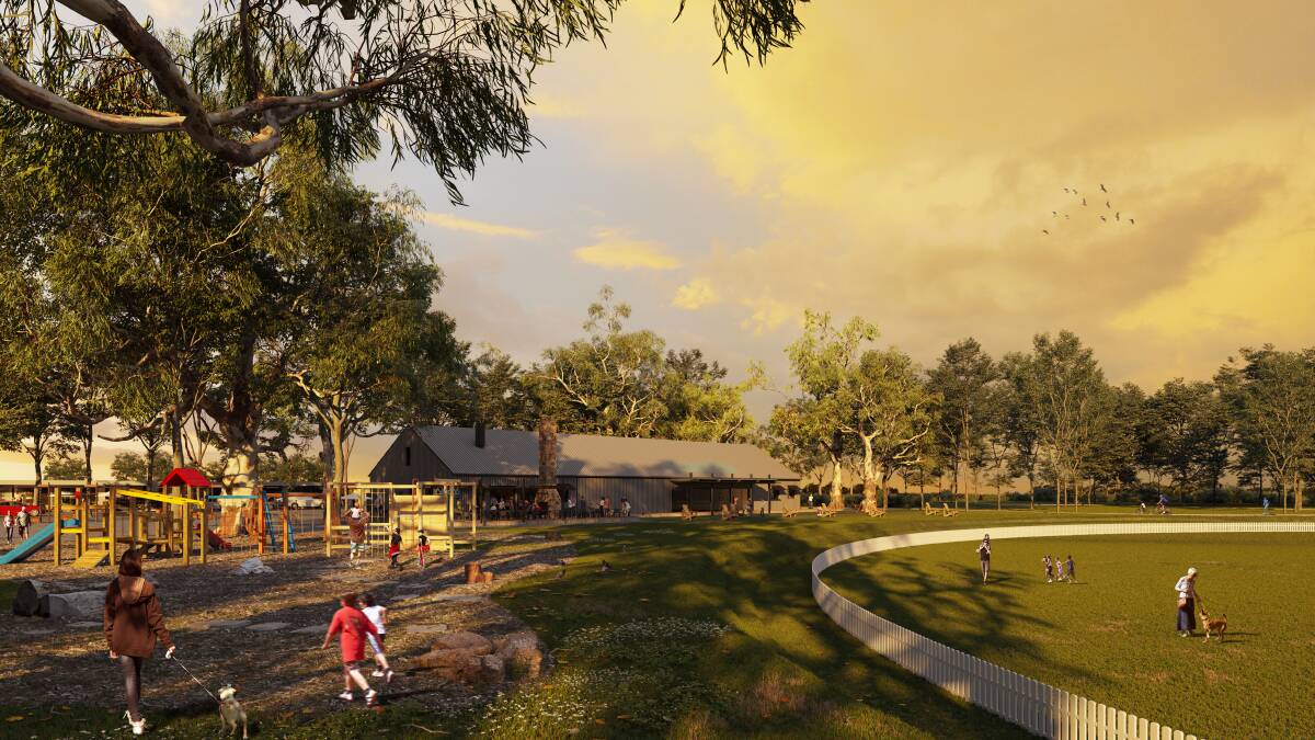 A proposed playground and oval at South Jerrabomberra. Picture: Supplied