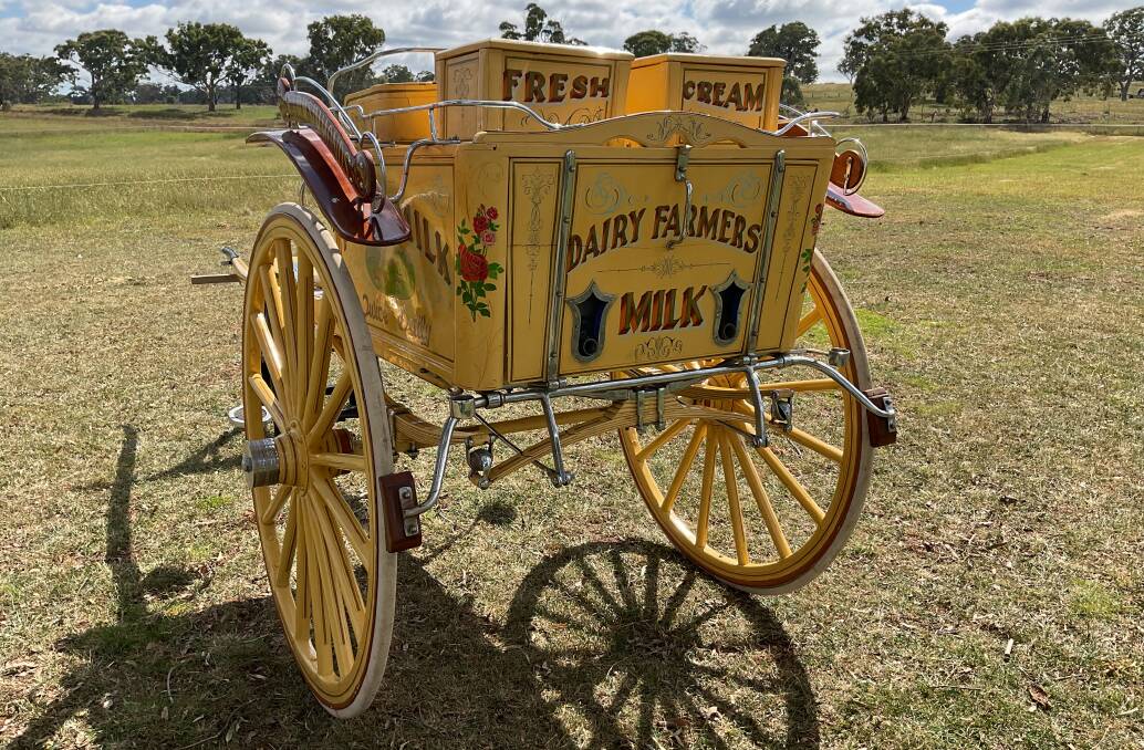 The beautiful Dairy Farmers milk carriage. Picture supplied 