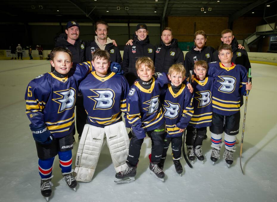 There are three sets of brothers in the senior and junior teams. Senior players Casey and Bayley Kubara, Rikki and Kai Mietinnen, and Charlie and Henry York and junior players Mason and Tom Ferrari, Charlie and Freddie Morris and Ted and Jack Iggulden. Picture by Elesa Kurtz