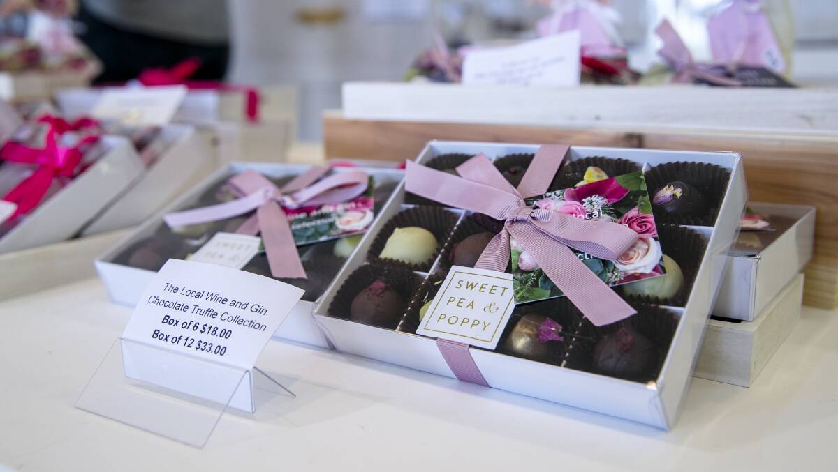 What mum doesn't love choccies? A selection of the Sweet Pea and Poppy range. Picture: Keegan Carroll