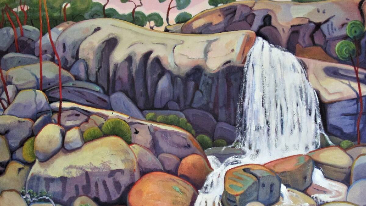 Val Johnson's Gibraltar Falls is in her new exhibition.