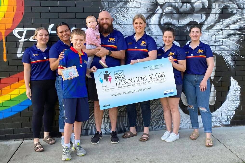 Scott Peeler-Hammond, president of the Kedron AFL Club in Queensland, was last year's winner of the Sports Dad of the Year award. Picture: Supplied