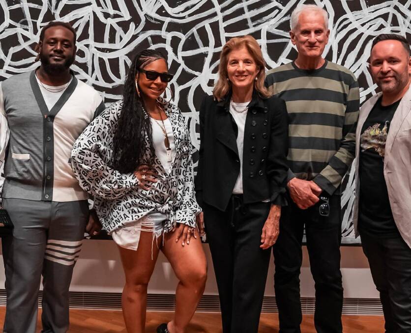 The couple also went to the National Gallery with singers T-Pain and Ashanti. Picture by Instagram