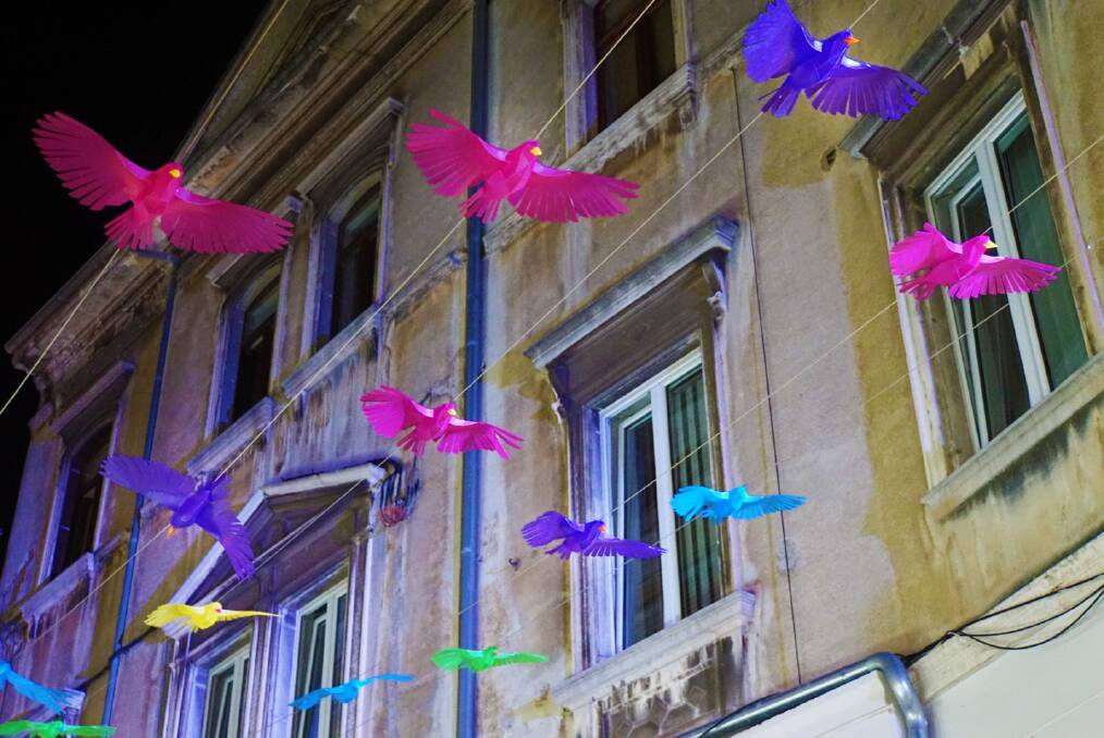 The Love Birds installation also by Chimera Atelier and Pineapple Design Studio