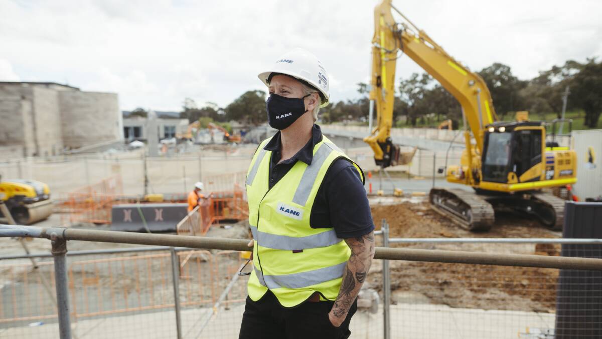ACT general manager of Kane Constructions Joanne Farrell helped bring in mental health support for her staff during COVID lockdown. Picture: Dion Georgopoulos 