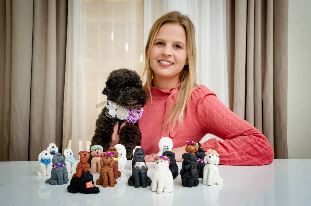Lisa Rourke, of Bonython, with some of her creations. Picture: Elesa Kurtz