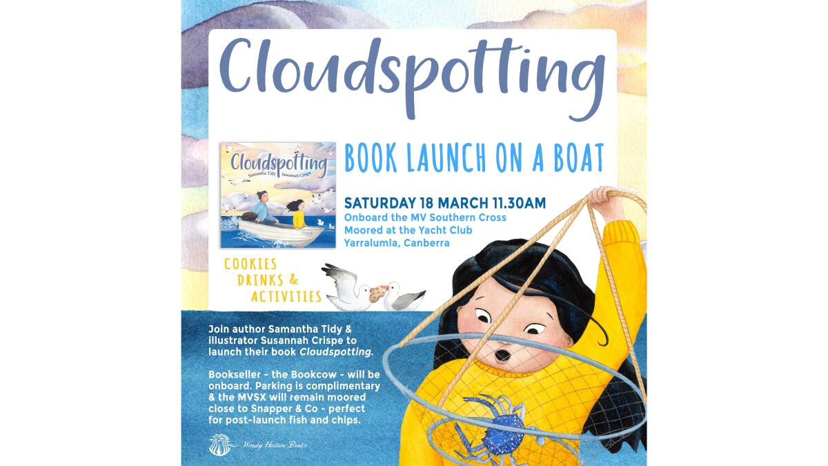 There are still some tickets for the launch of Cloudspotting on March 18. Picture supplied