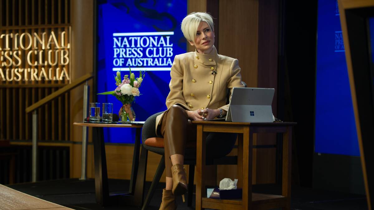 Canberra journalist Emma Macdonald at a Women in Media National Press Club event last month. Picture: Karleen Minney