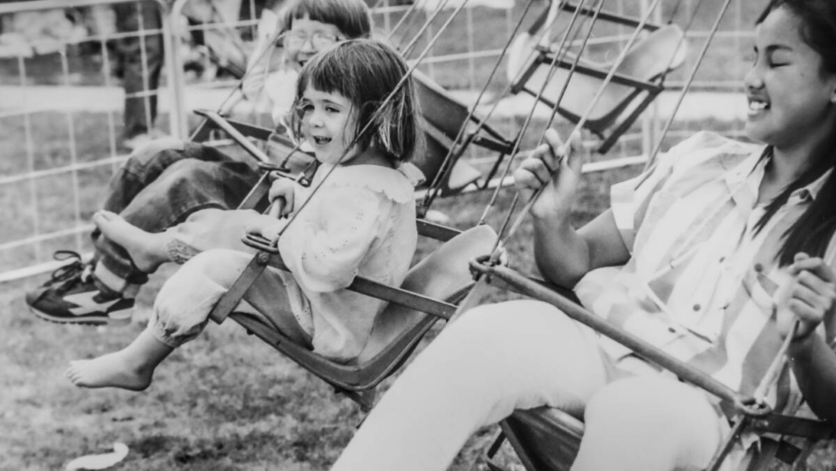 Kids enjoying St Bede's Primary School fete back in 1986. Picture by The Canberra Times 