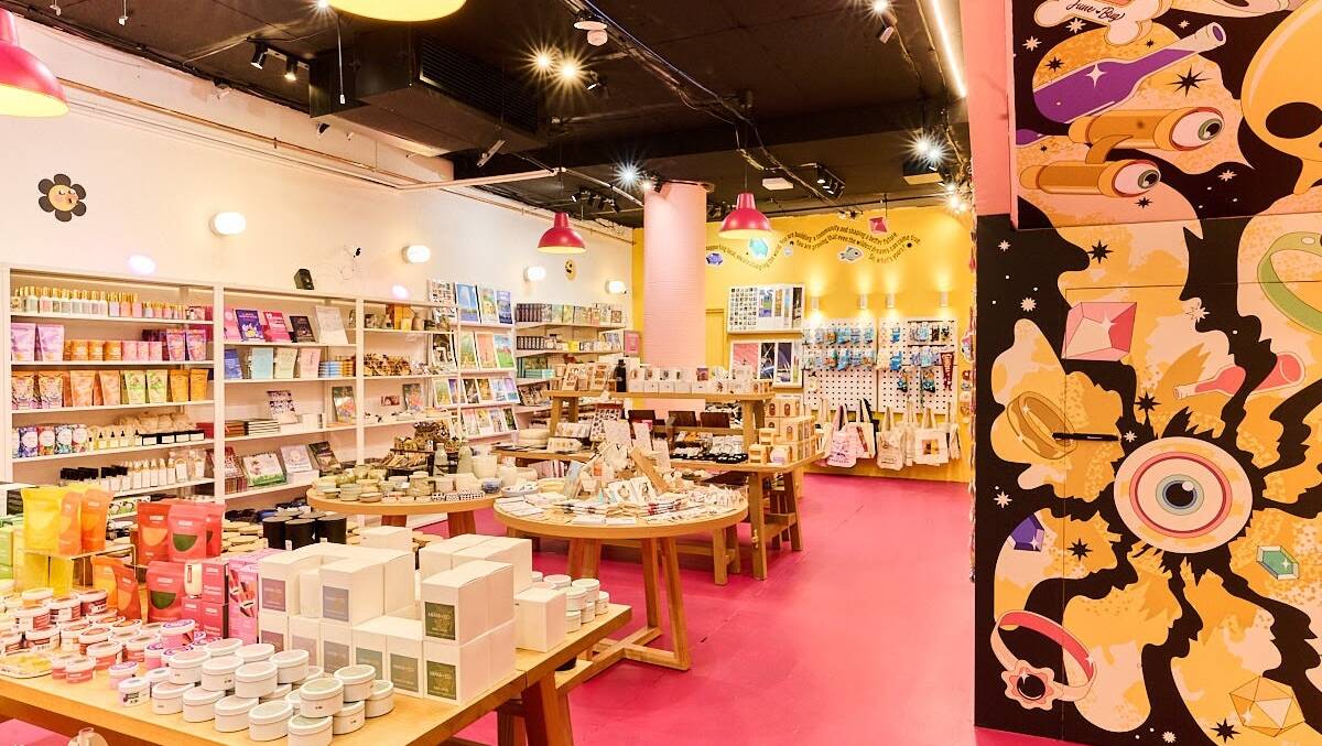With its new pink floor and yellow walls, Pop Canberra is open for trade seven days a week. Picture supplied 