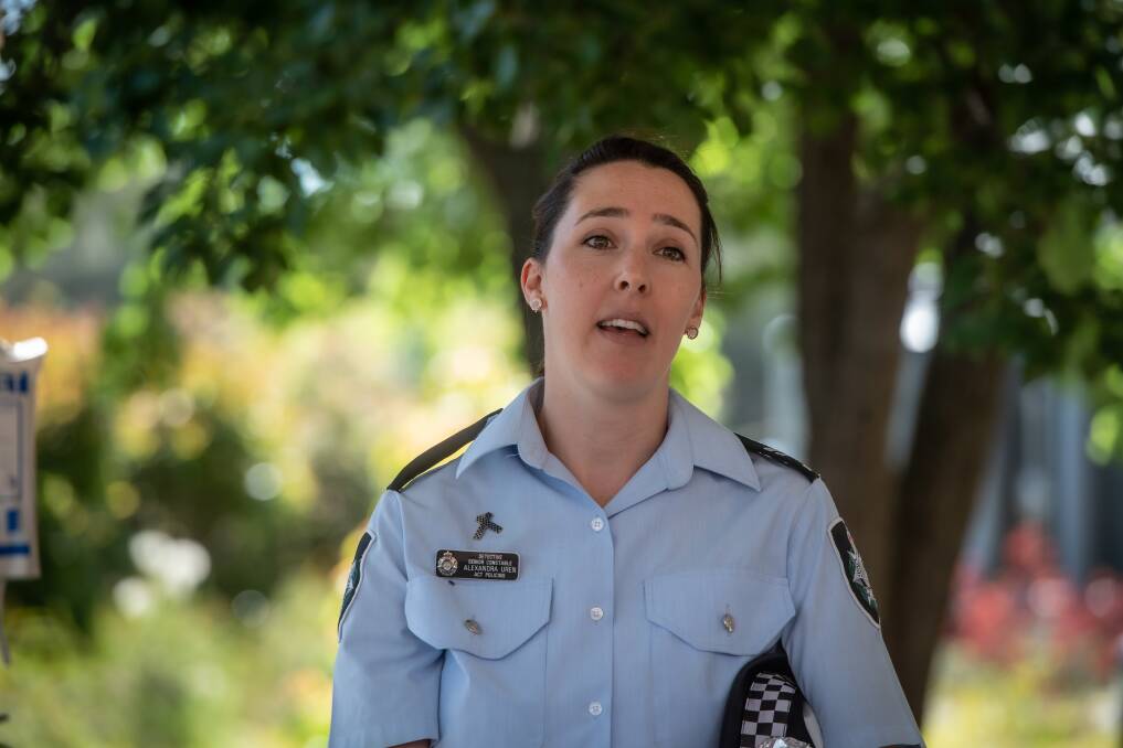 ACT Policing's Detective Senior Constable Alex Uren feels privileged to be involved with Kids in Care ACT. Picture: Karleen Minney