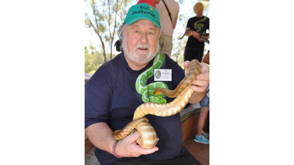 Ric Longmore started the annual Snakes Alive! display in Canberra