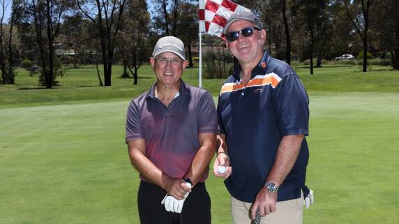 Golfers Tony Johannes and Mike Houston. Picture: Supplied