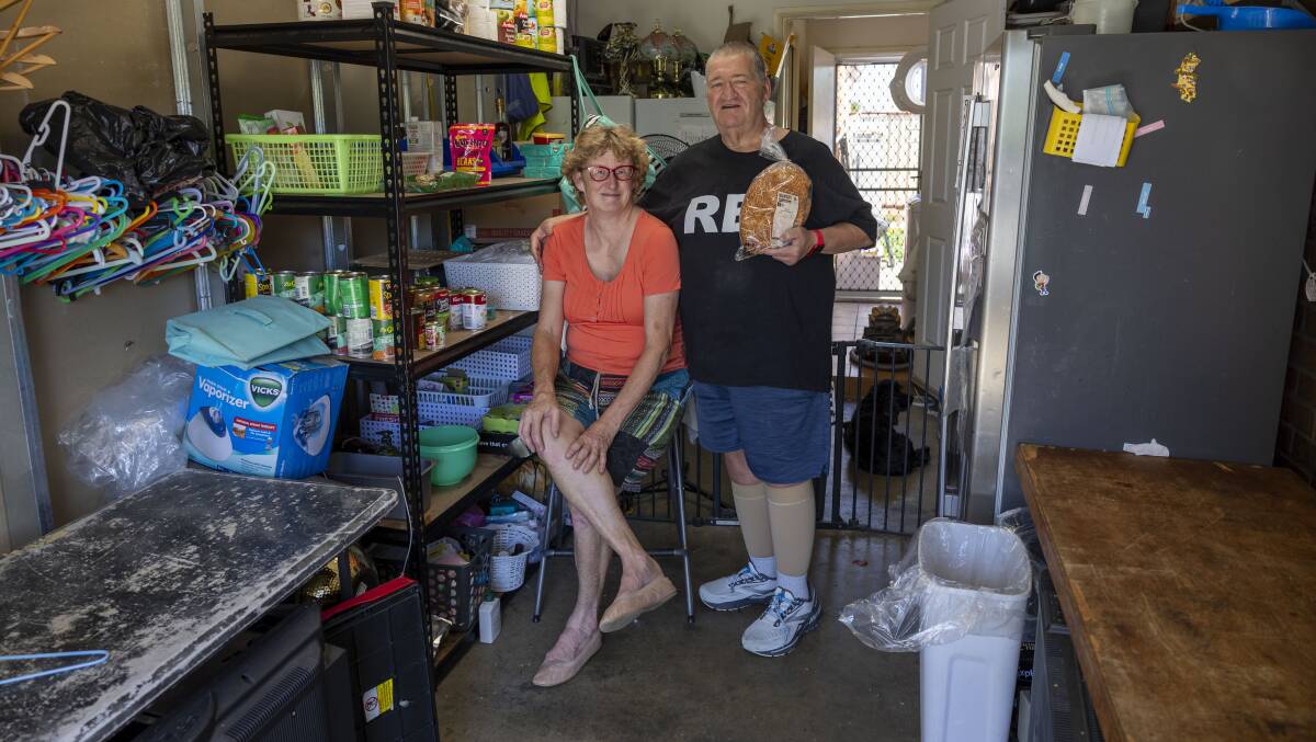 Paul and Margaret McGrath will close their Ngunnawal food pantry next year. Picture by Gary Ramage 