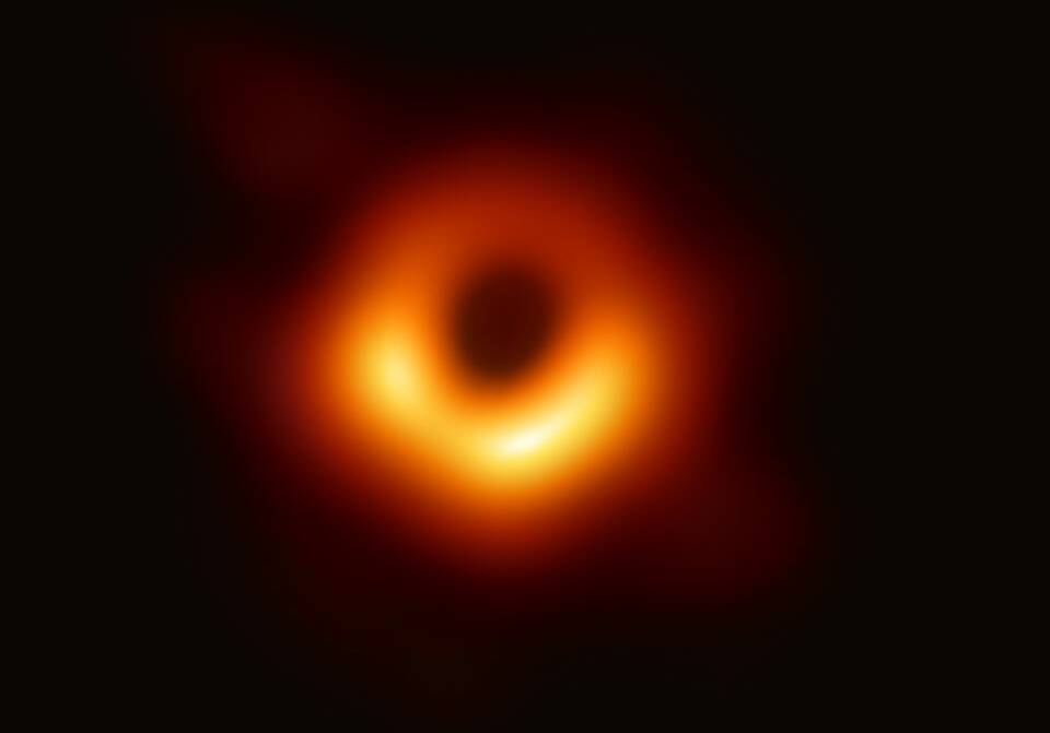 The black hole captured by the Event Horizon Telescope. Picture: Event Horizon Telescope Collaboration