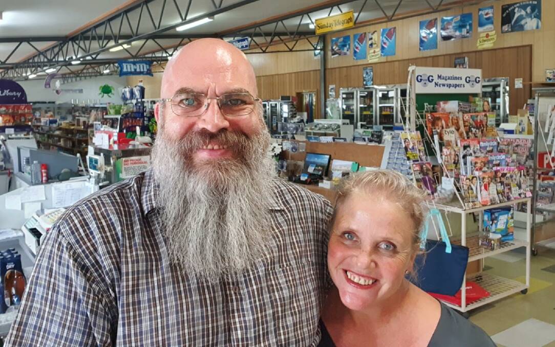 Kevin Gee and Kylie Edwards took over the Talbingo Supermarkets towards the end of one of Australia's worst bushfire seasons. Picture: Supplied