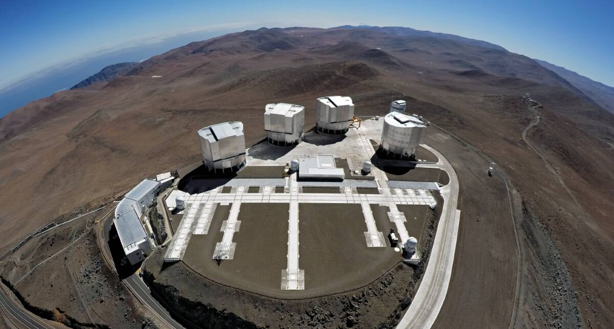 The Very Large Telescope, based in the Atacama Desert of northern Chile, is the most advanced optical instrument. Picture: G. Hdepohl (atacamaphoto.com)/ESO