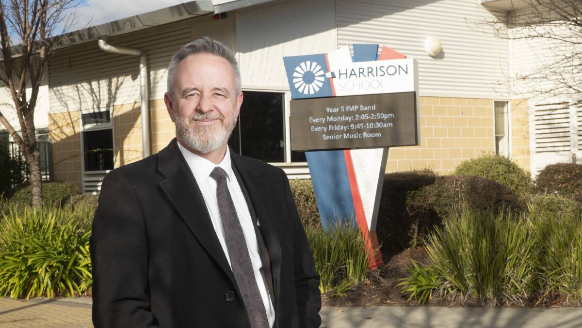 Harrison School Principal and ACT Principals Association co-president Andy Mison said students and teachers were grapple with the ongoing effects of the pandemic. Picture: Keegan Carroll