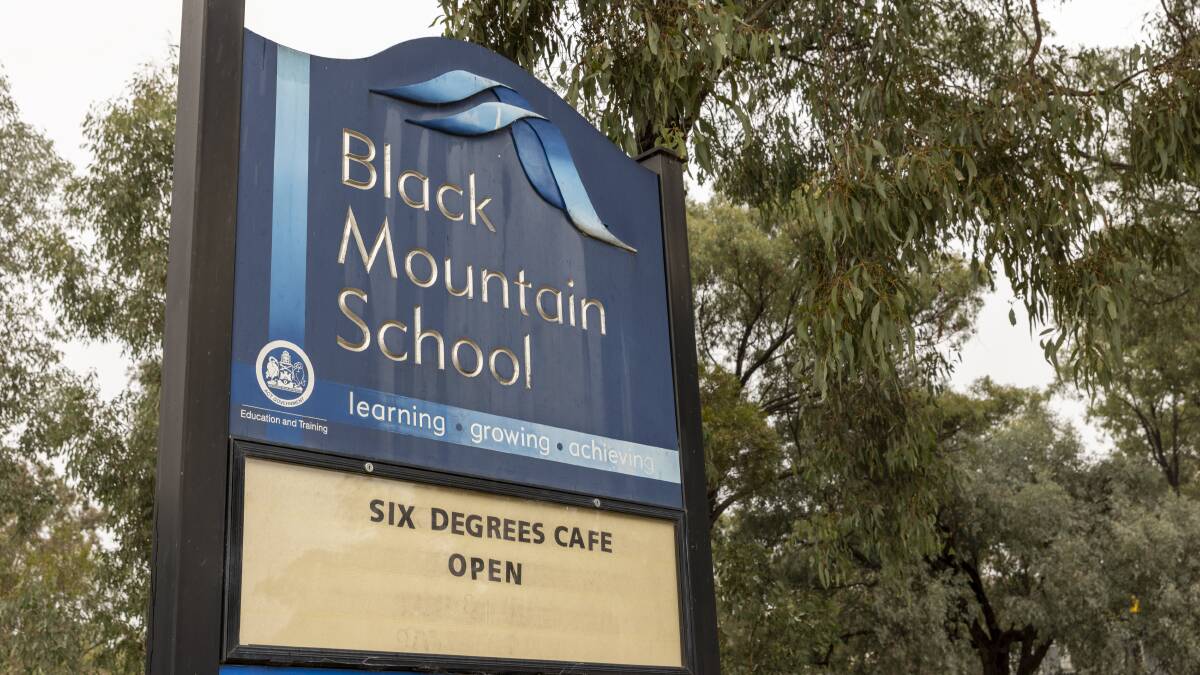 Black Mountain School has sent all cohorts into remote learning for one week due to staff shortages. Picture: Keegan Carroll