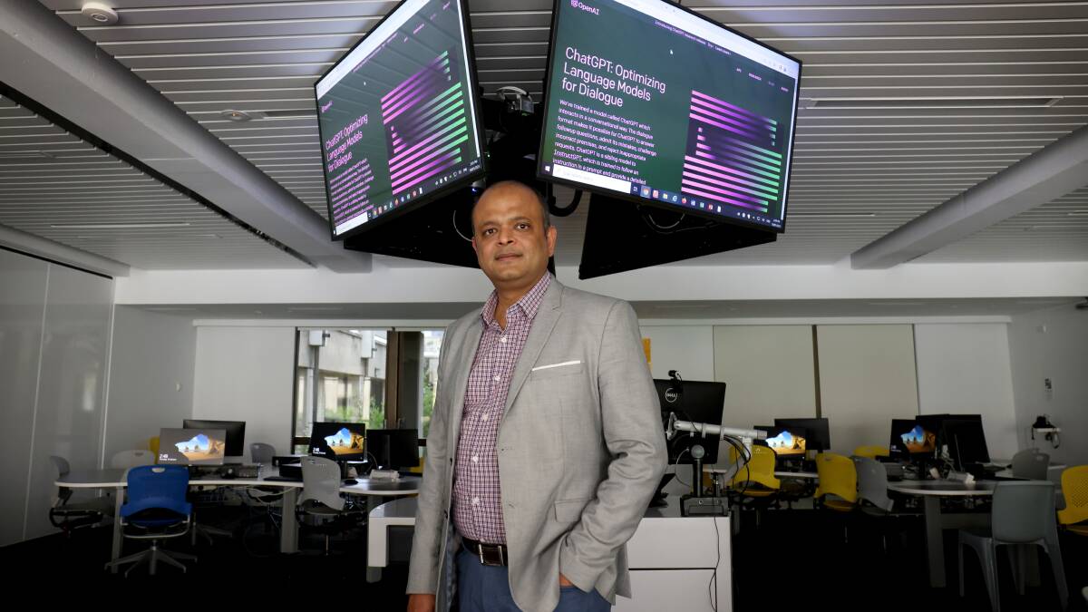 University of Canberra associate professor Dr Abu Barkat ullah says artificial intelligence has the potential to be used to personalise learning. Picture by James Croucher