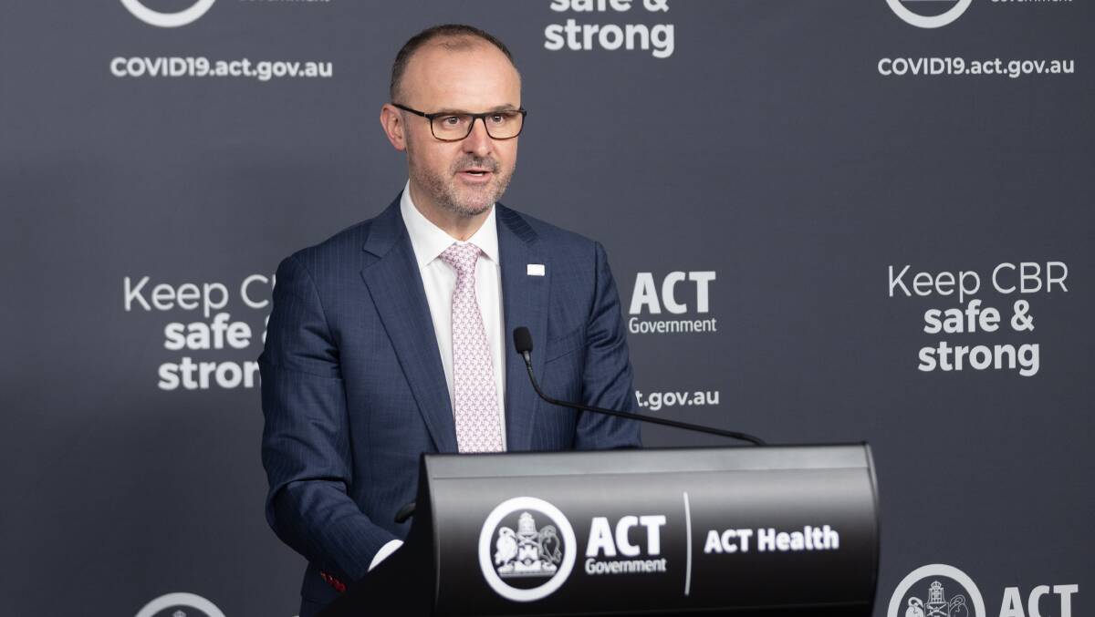 Chief Minister Andrew Barr said the public debate over reopening during the current COVID-19 outbreak was the nastiest of his career. Picture: Sitthixay Ditthavong