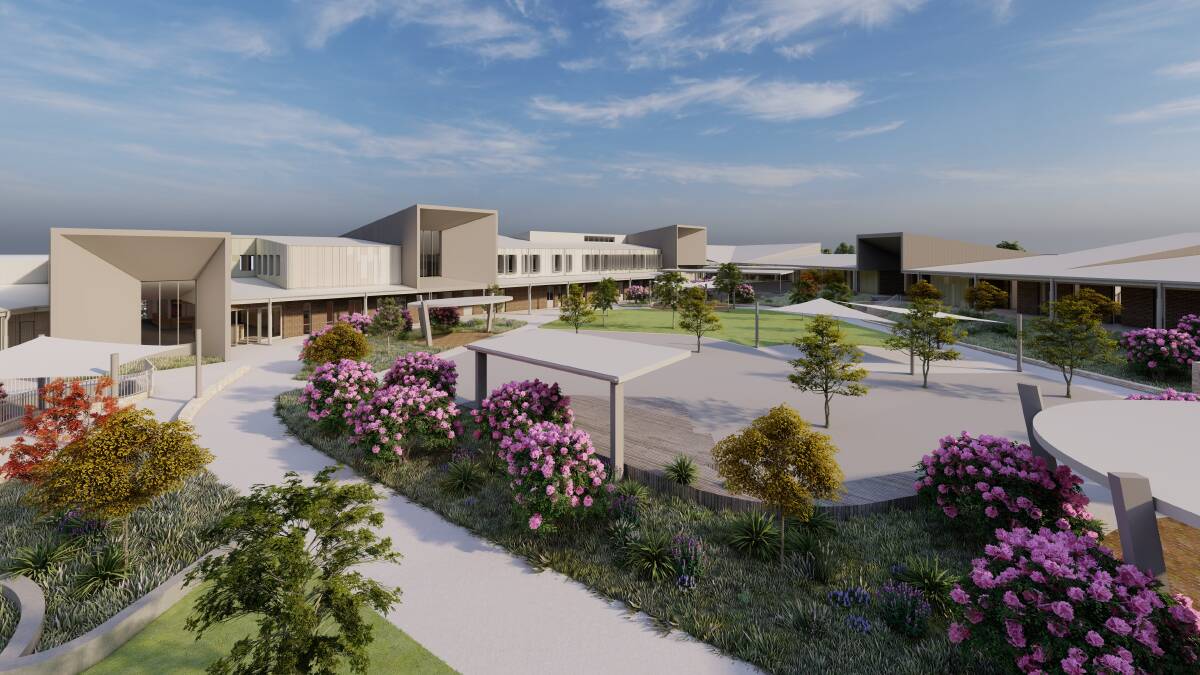 An artist's impression of a new high school to be built in Taylor in time for the 2024 school year. Picture: Supplied