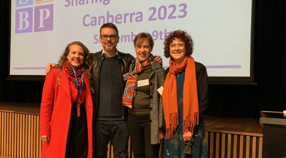 Jessica Colleu Terradas, Dr Bartek Rajkowski, Professor Anne Castles and Clare Harris at the Sharing Best Practice Canberra conference on September 9. Picture supplied