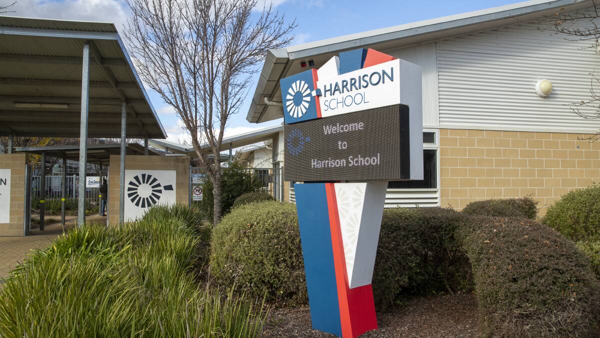 Harrison School has sent more grades into remote learning because of staff shortages. Picture: Keegan Carroll