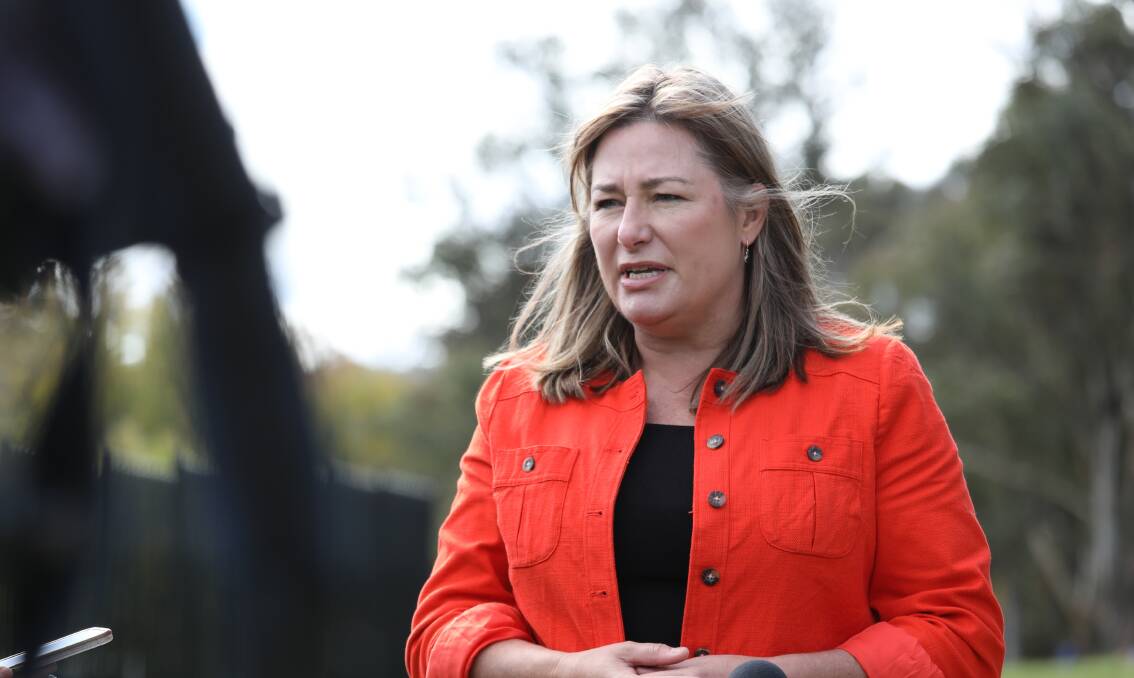 ACT Education Minister Yvette Berry said Term 3 would be difficult with high levels of COVID in the community causing disruptions to schools. Picture: James Croucher