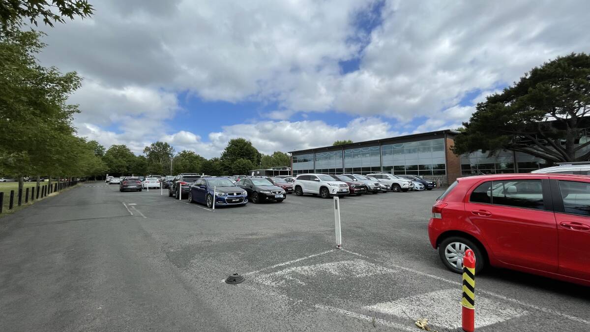 A car park next to Brindabella Christian College's Lyneham campus will shut at the end of term. Picture by Sarah Lansdown