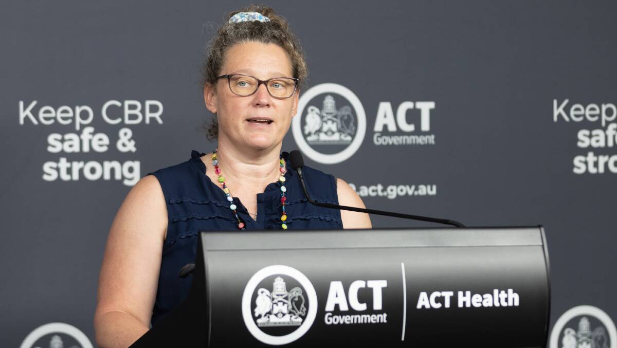 Chief health officer Dr Kerryn Coleman said her team was working on ways to change the risk assessment for COVID-19 cases in schools so fewer people would need to quarantine. Picture: Sitthixay Ditthavong