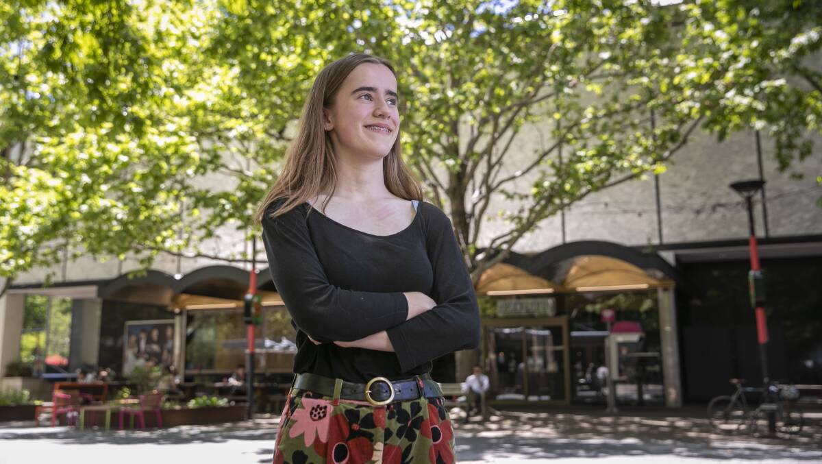 Tara Craemer-Banks, 16, thinks the voting age should be lowered so political parties will have to listen to the concerns of young people. Picture: Keegan Carroll