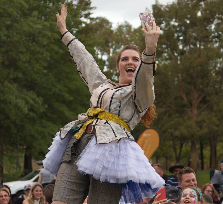 A performer in Lakespeare's A Midsummer Night's Dream. Picture: Kirsty Young