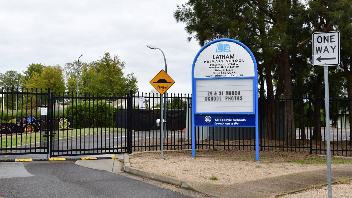 Latham Primary School has sent grades 3 to 6 into remote learning for one week because of staff shortages. Picture: Elesa Kurtz