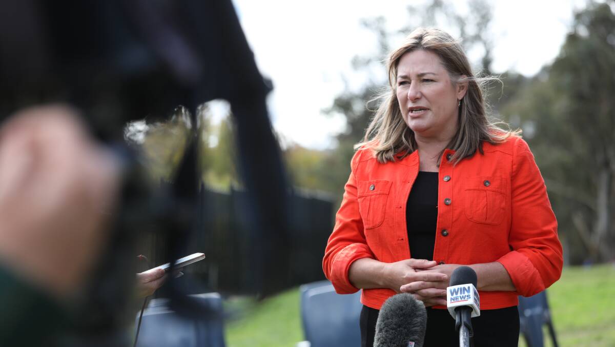 Education Minister Yvette Berry said public schools had planned for remote learning this term to deal with staff shortages. Picture: James Croucher