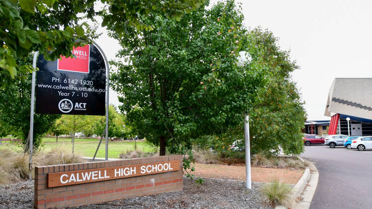 Parents were unaware of the extent of the safety risks at Calwell High School until they saw media reports of the prohibition notice issued by WorkSafe ACT. Picture: Elesa Kurtz