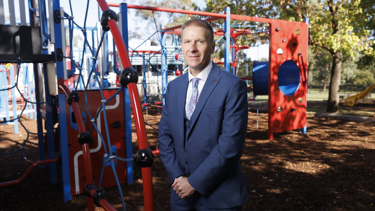 ACT Principals' Association co-president and principal of Miles Franklin Primary School Chris Jones said the workload of school leaders was not sustainable. Picture by Keegan Carroll